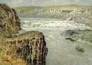 unknow artist Lewis and Clark at the Great falls of the missouri USA oil painting reproduction